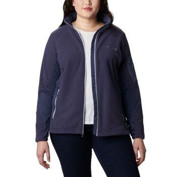 Columbia Jas Dames, Titan Pass II 2.0 Fleece Plus Size Donkerblauw Grijs, 62ELYGSVC